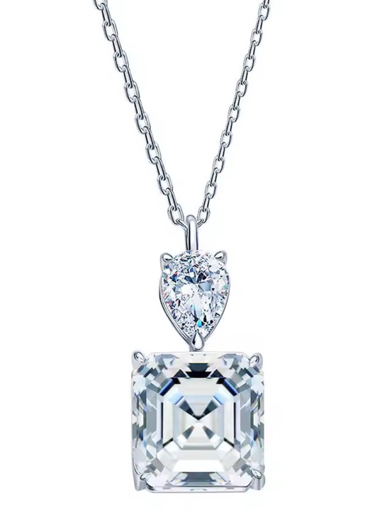 Neiman Marcus Jewelry - 18k 4ct Asscher Cut Pendant